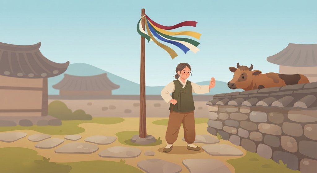 말 물 카드 그림