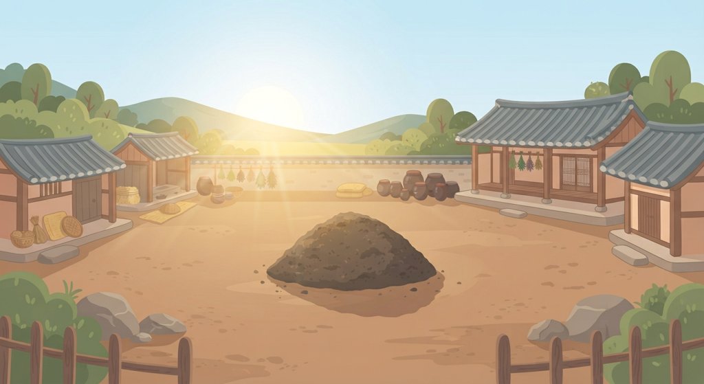 마당 장 카드 그림