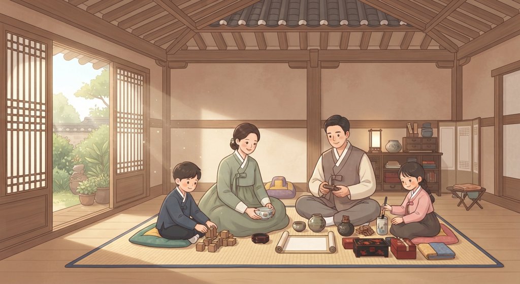 정할 정 카드 그림