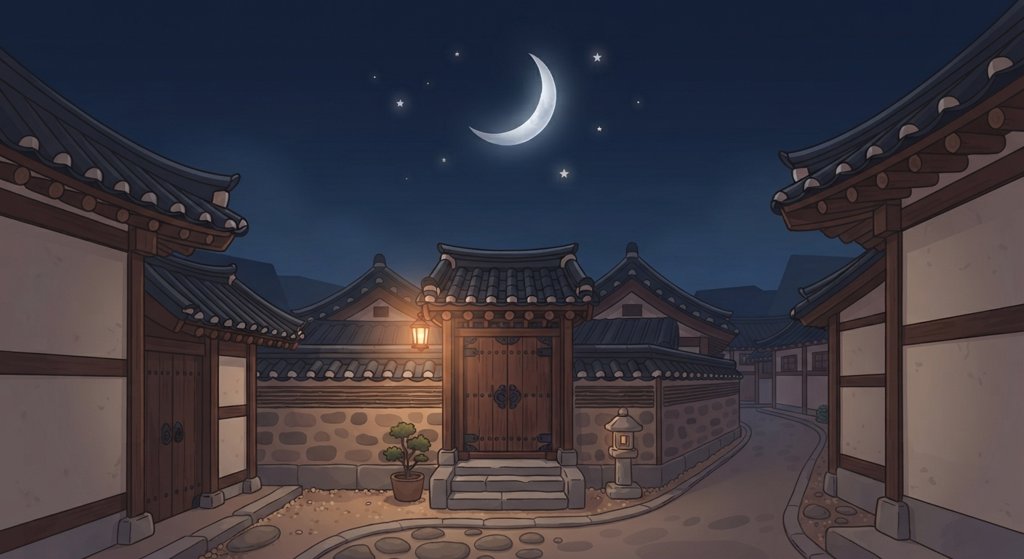 달 월 카드 그림