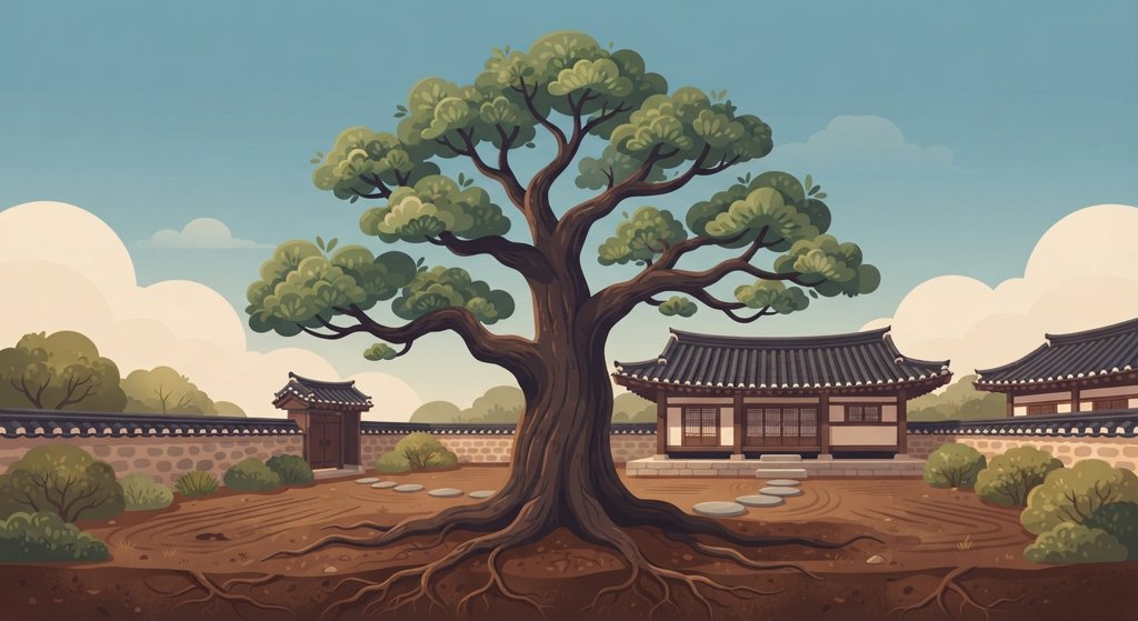 나무 목 카드 그림