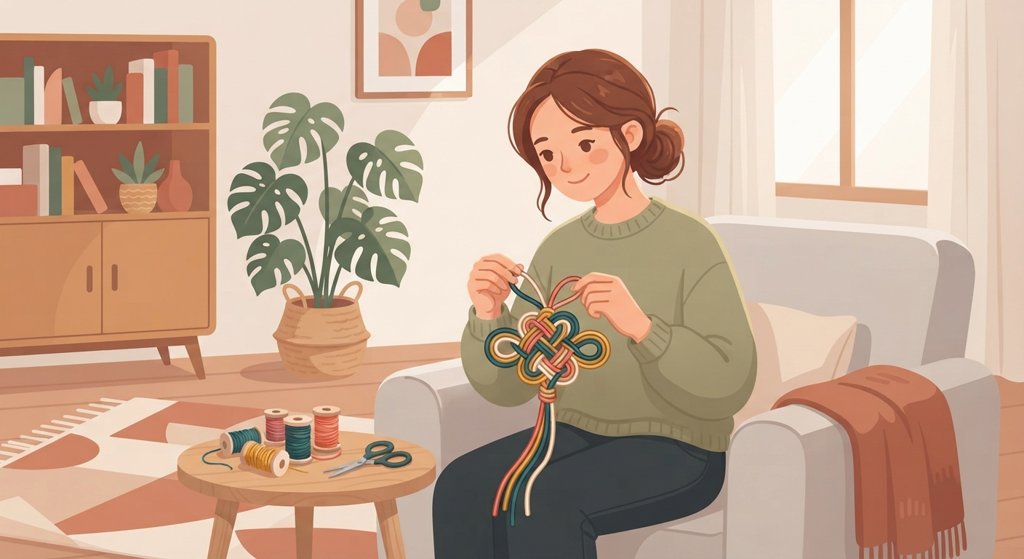 맺을 결 카드 그림